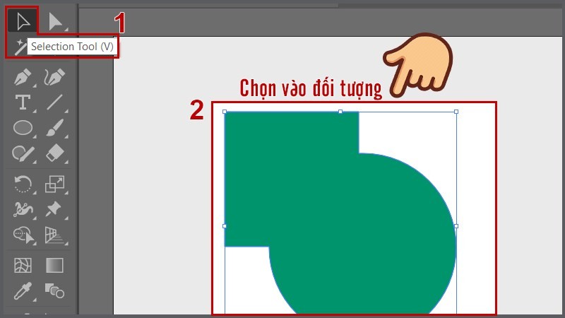 Chọn đối tượng xoay tâm tự do