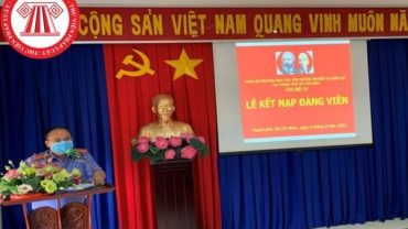 Quy trình kết nạp đảng viên